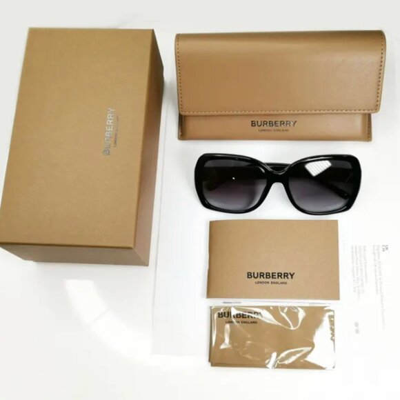 New Burberry Sunglasses - Classic Plaid Print - Authentic with case - Picture 8 of 8
